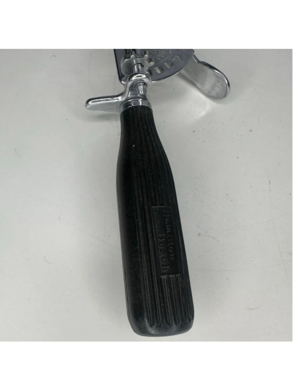 Vintage Hamilton Beach Model 60-B Ice Cream Scoop Size 12 Black Ribbed Handle US